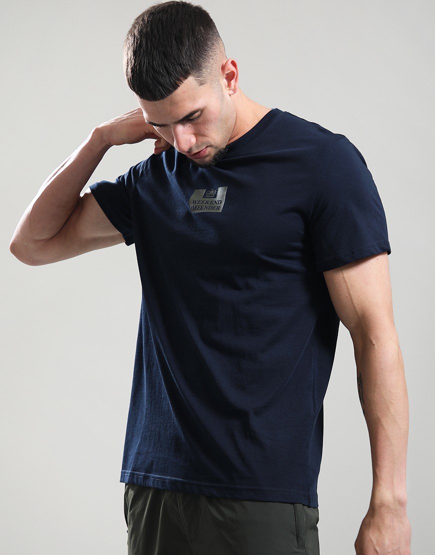 Weekend Offender The Heights T-Shirt Navy/Dark Green