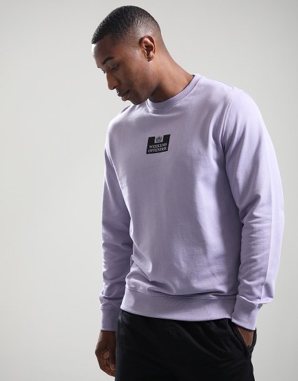 Weekend Offender The Heights Crew Sweat Steel Lilac/Black