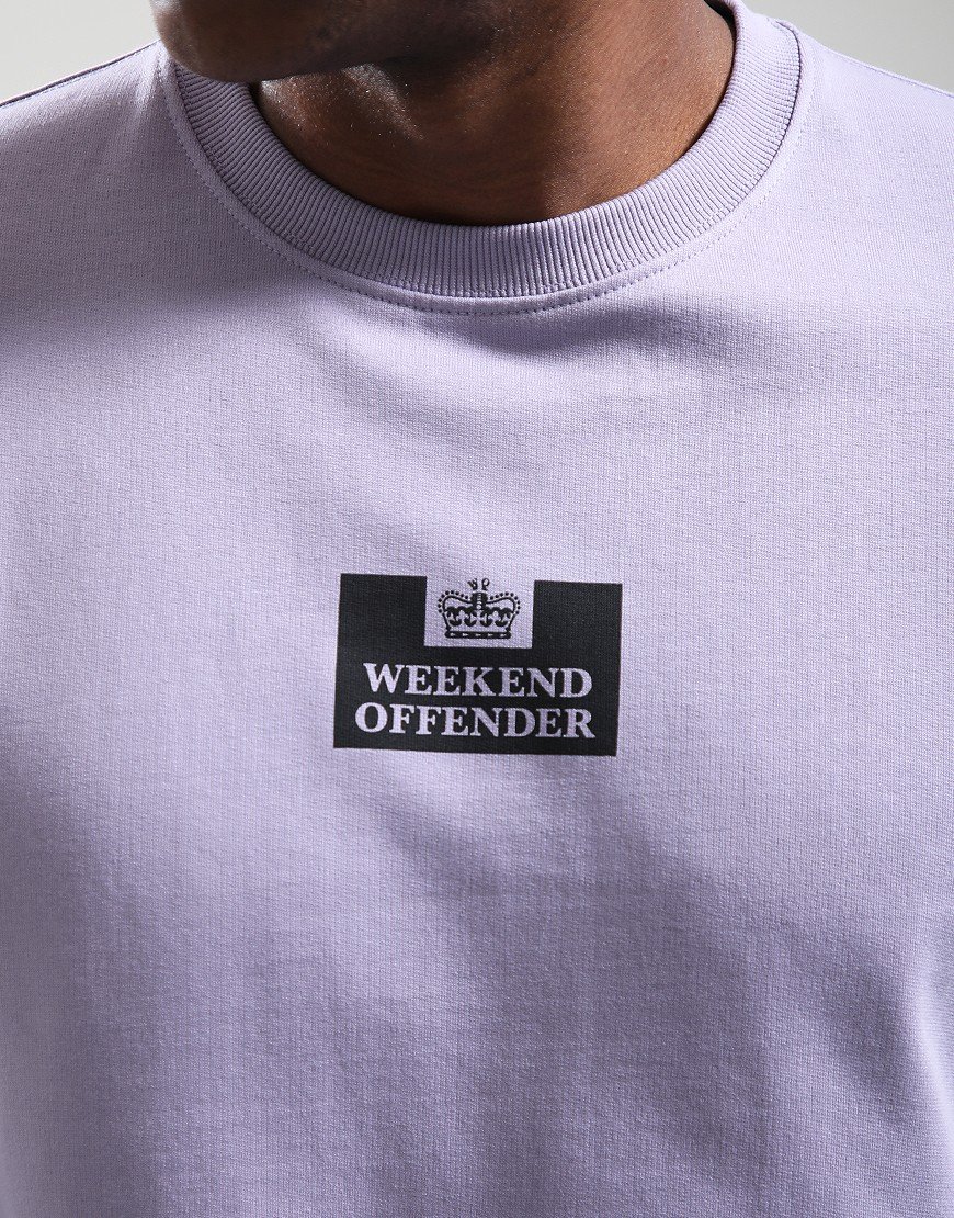 Weekend Offender The Heights Crew Sweat Steel Lilac/Black