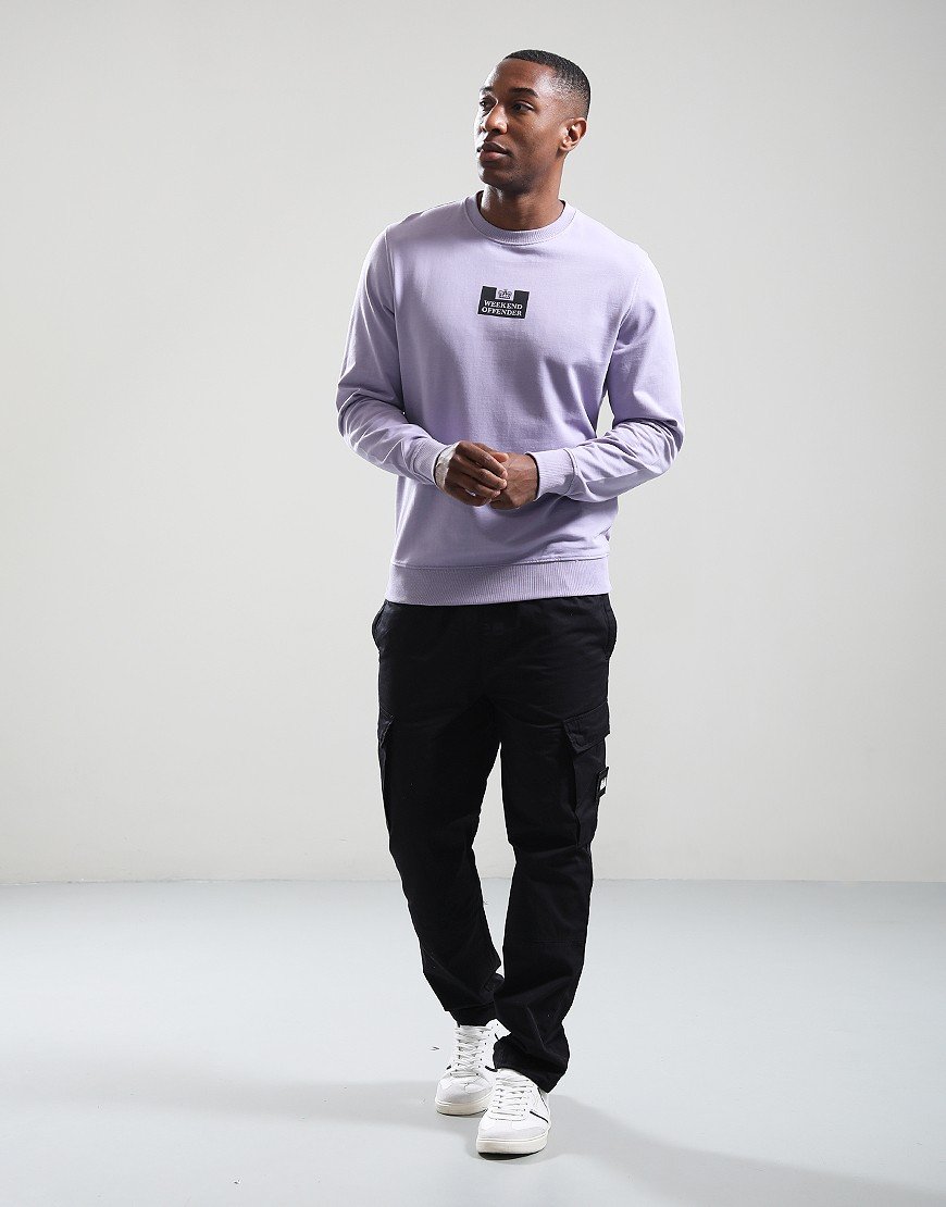 Weekend Offender The Heights Crew Sweat Steel Lilac/Black