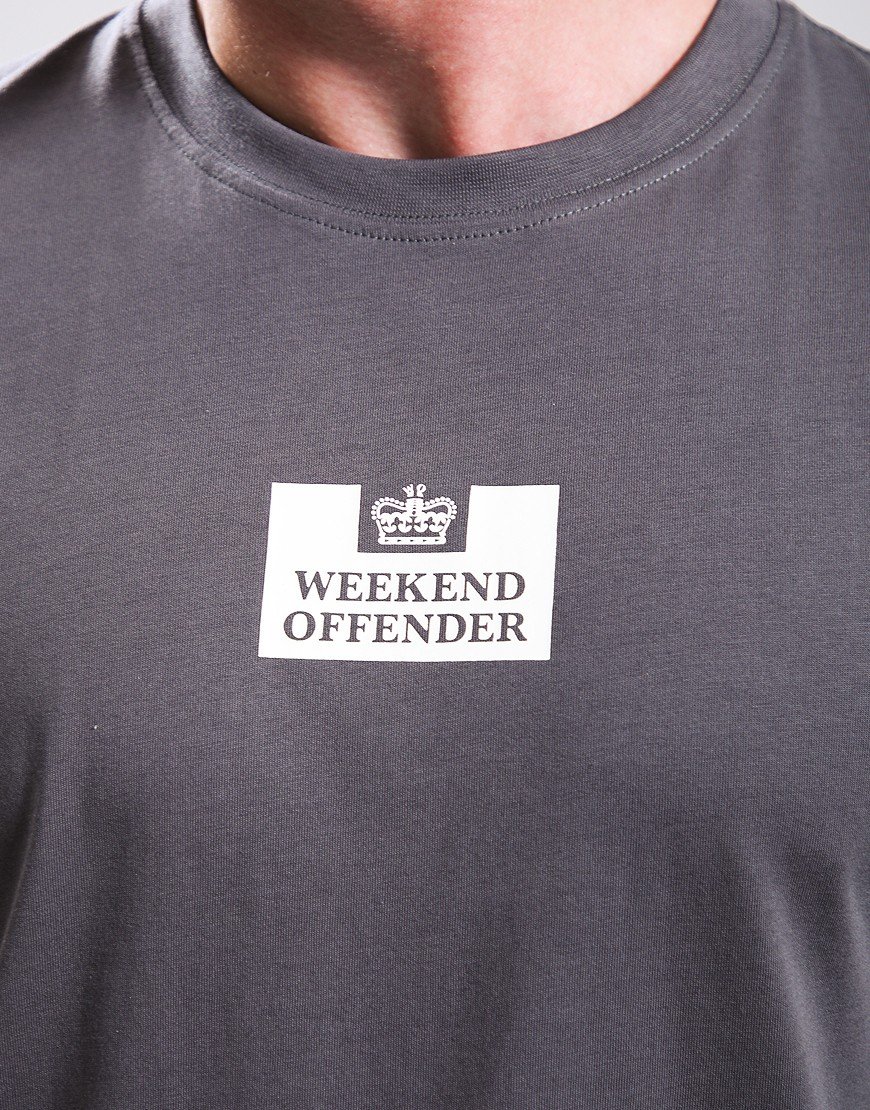 Weekend Offender The Heights T-Shirt Anthracite/Winter White