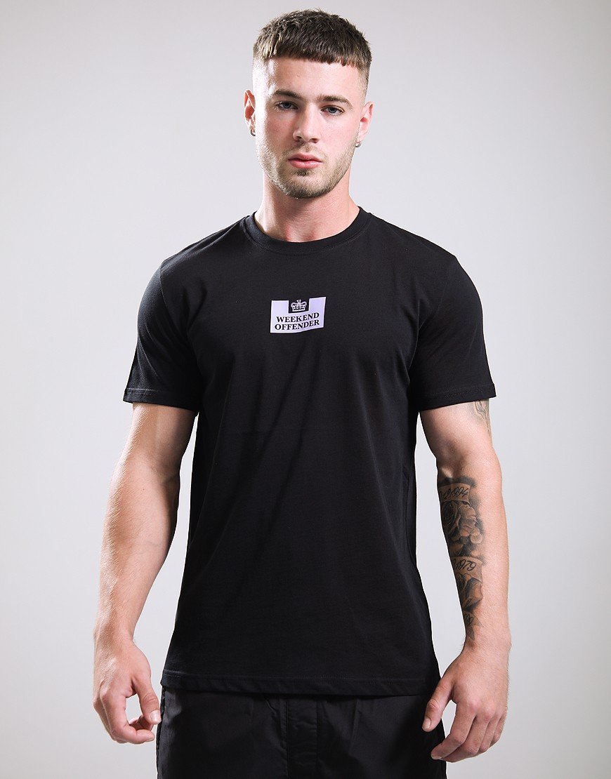 Weekend Offender The Heights T-Shirt Black/Steel Lilac