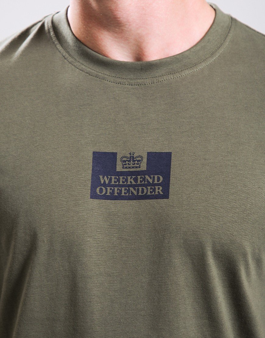 Weekend Offender The Heights T-Shirt Dark Green/Navy