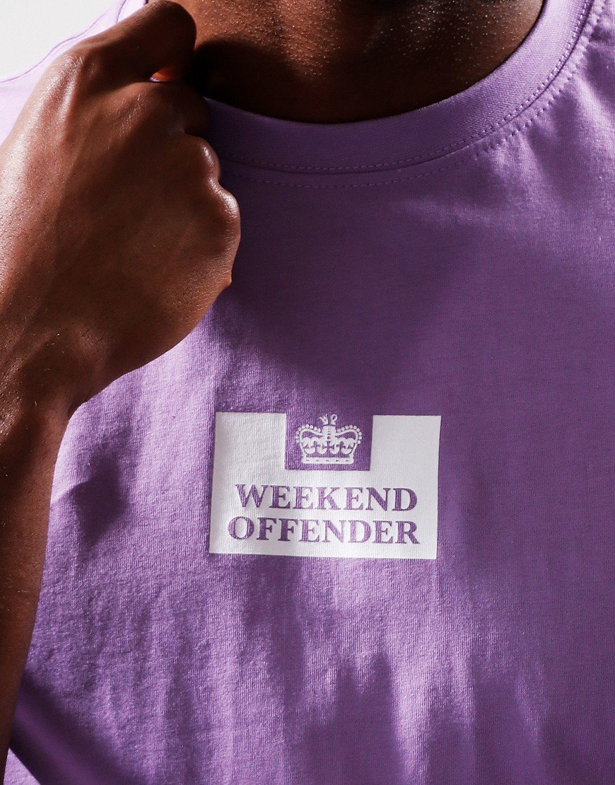 Weekend Offender The Heights T-Shirt Lavender/White