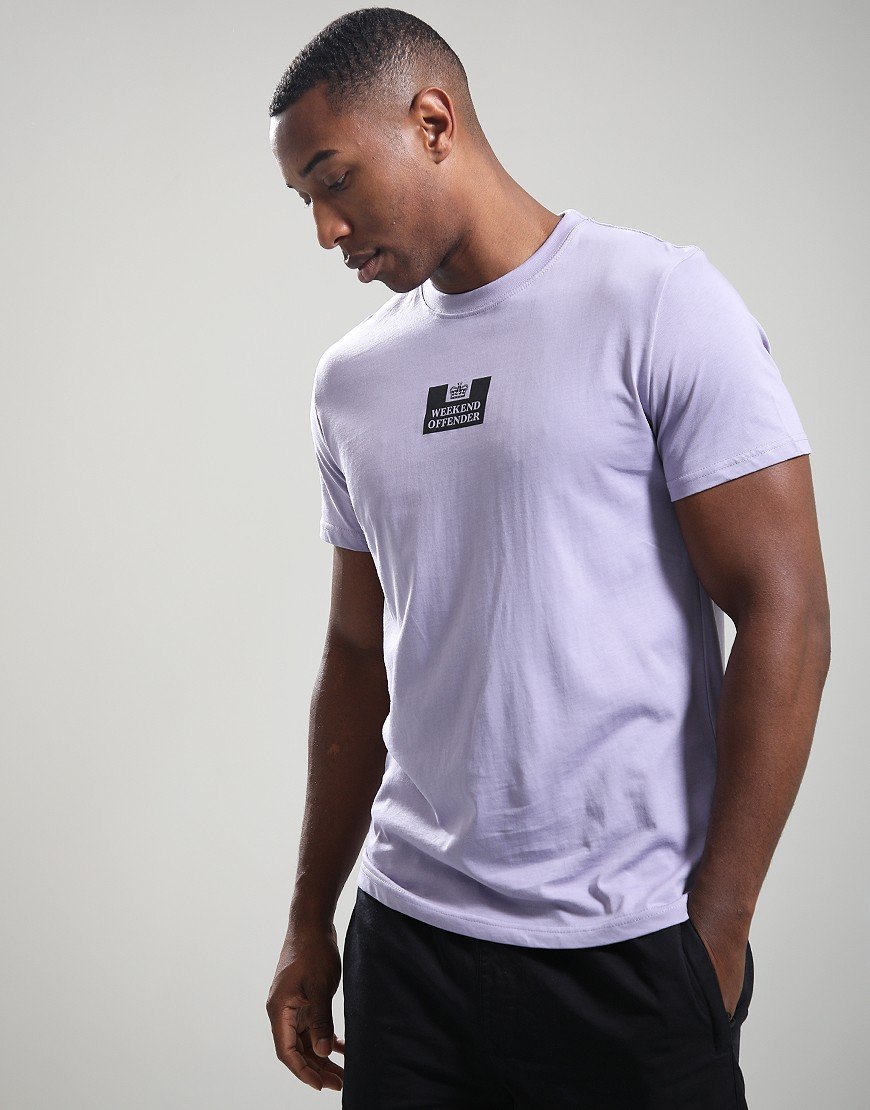 Weekend Offender The Heights T-Shirt Steel Lilac/Black