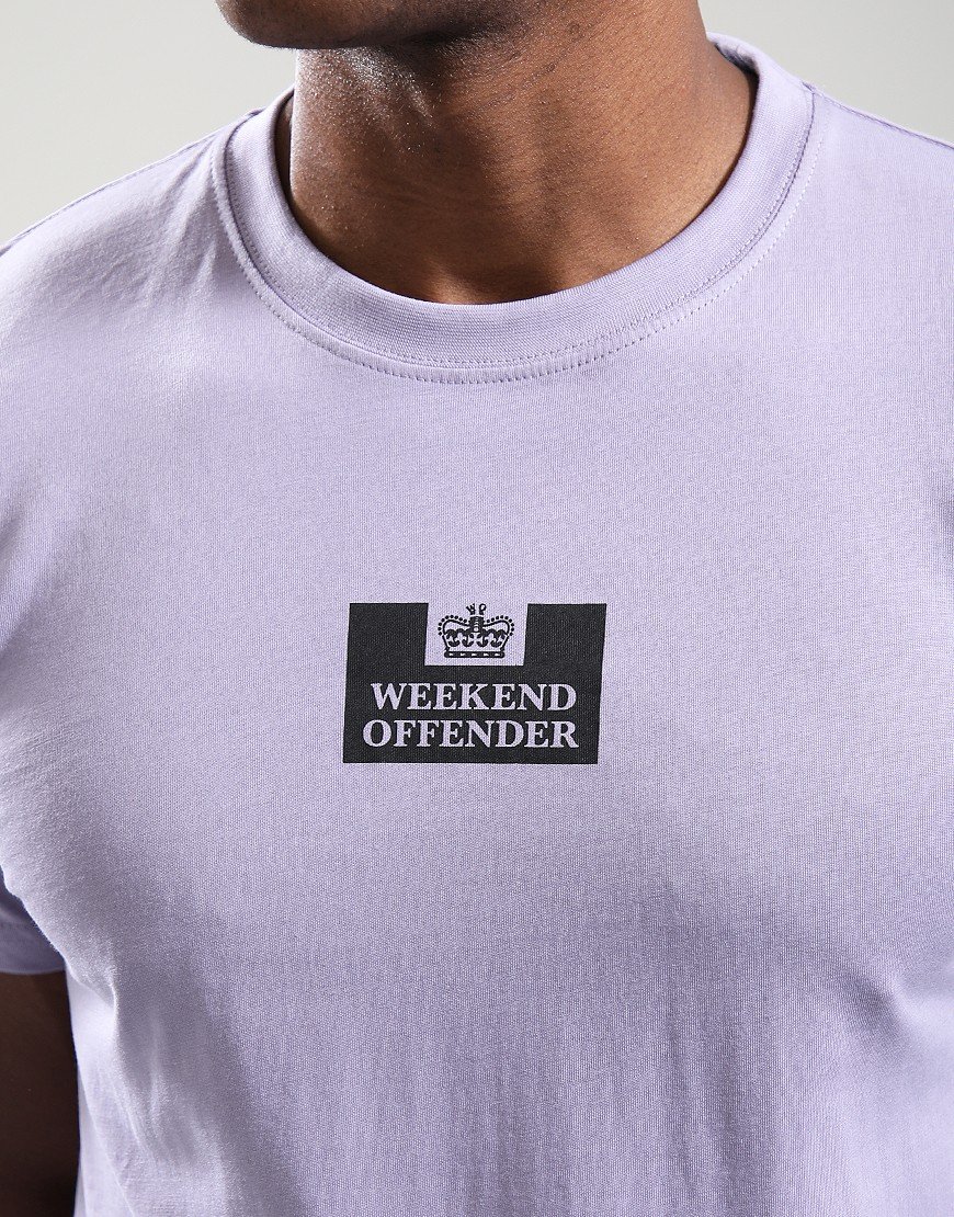 Weekend Offender The Heights T-Shirt Steel Lilac/Black