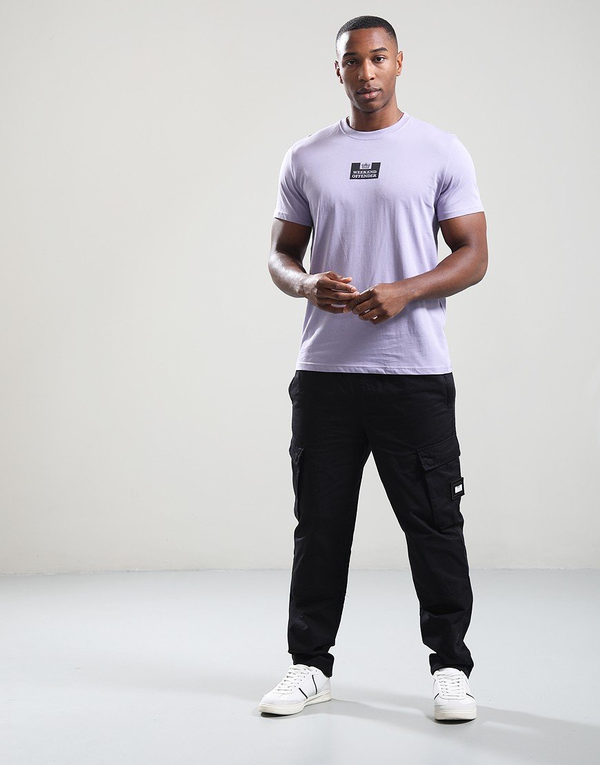 Weekend Offender The Heights T-Shirt Steel Lilac/Black