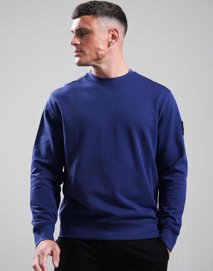 Weekend Offender Thunder Crew Sweat Dark Sapphire