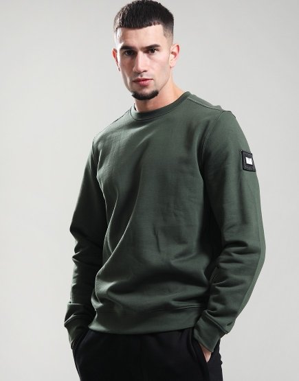 Weekend Offender Thunder Sweat Black Forest Green