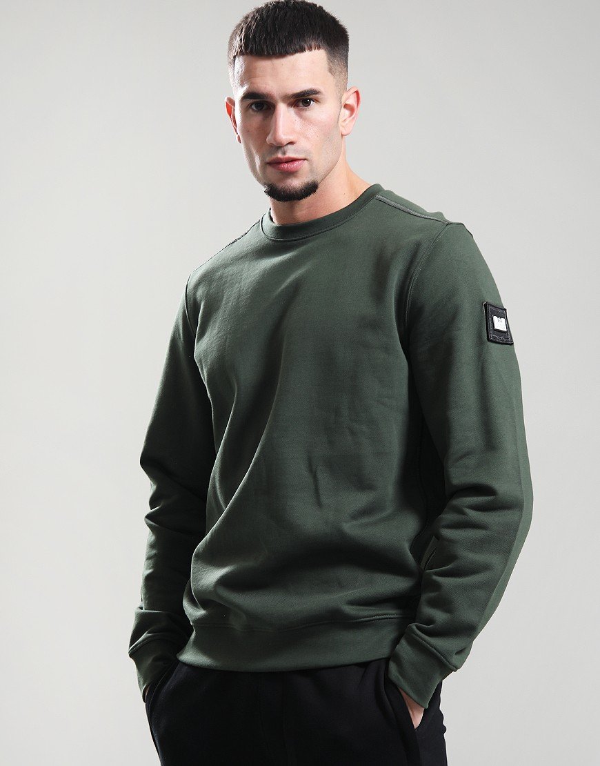 Weekend Offender Thunder Sweat Black Forest Green