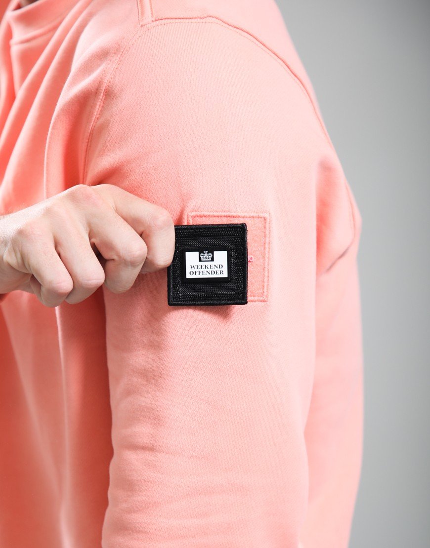 Weekend Offender Thunder Crew Sweat Coral