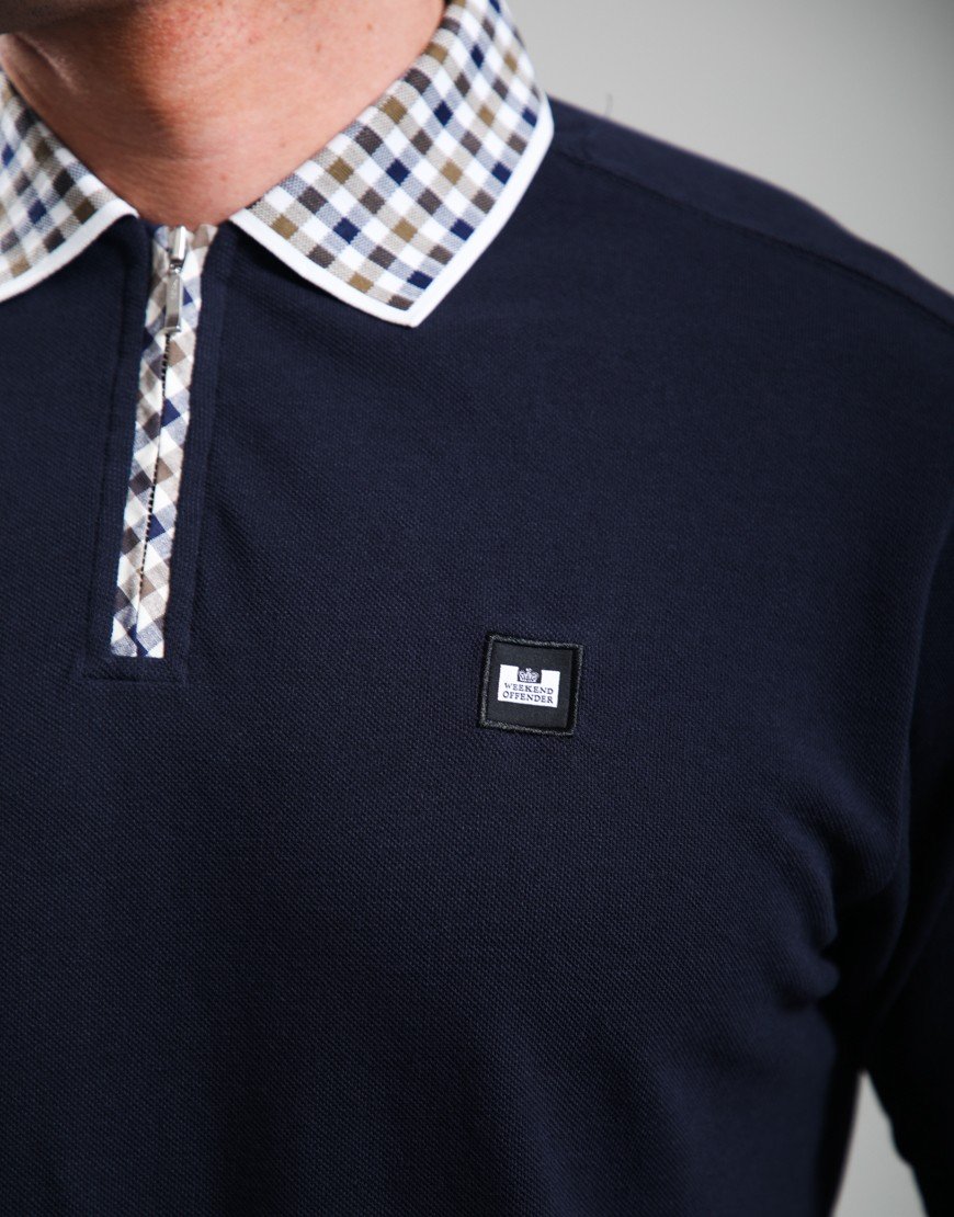 Weekend Offender Tipasa Polo Shirt Navy