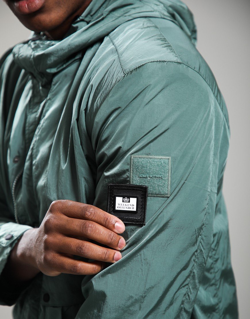 Weekend Offender Tralee Windbreaker Jacket Thyme Green