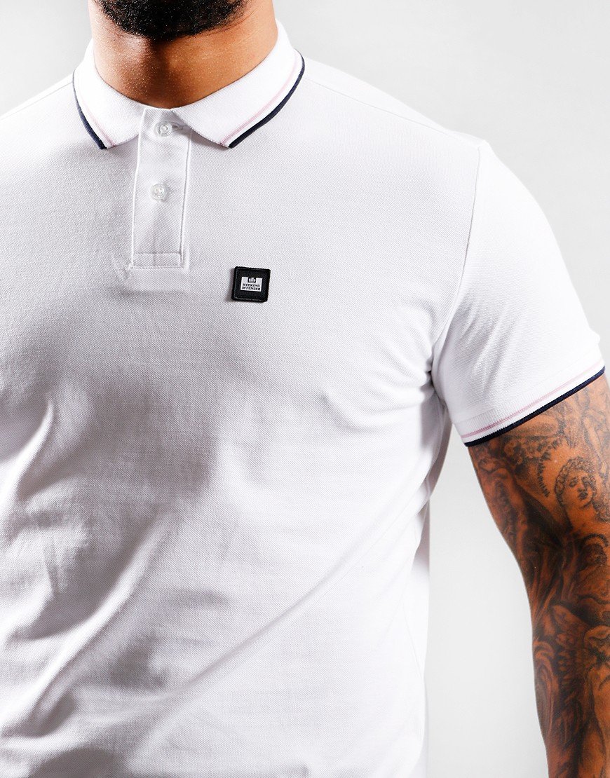 weekend offender white polo