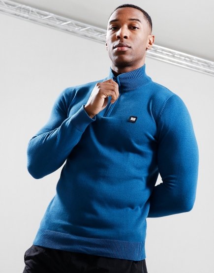 Weekend Offender Vandium Half Zip Knit Petroline