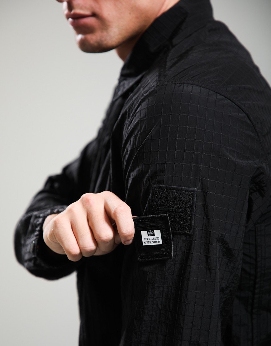 Weekend Offender Vinnie Overshirt Black