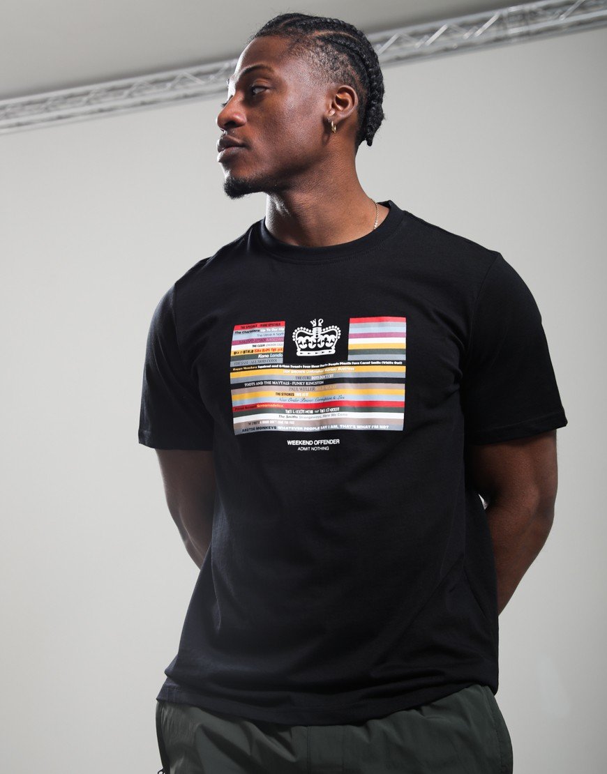 Weekend Offender Vinyl T-Shirt Black