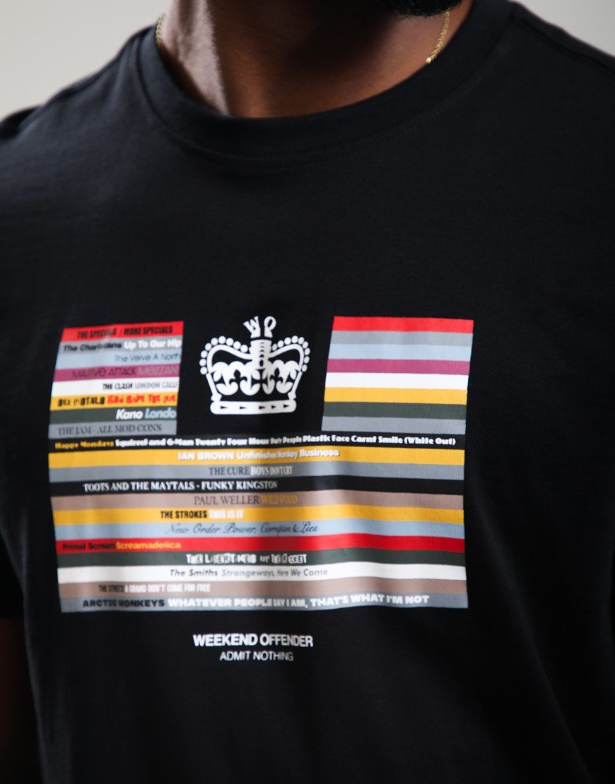 Weekend Offender Vinyl T-Shirt Black