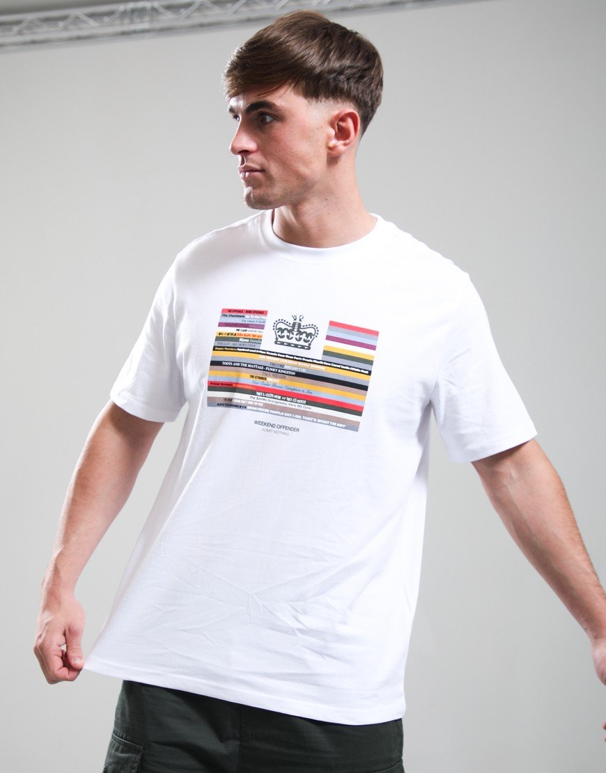 Weekend Offender Vinyl Graphic T-Shirt White