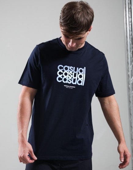 Weekend Offender W.O.L. Graphic T-Shirt Navy