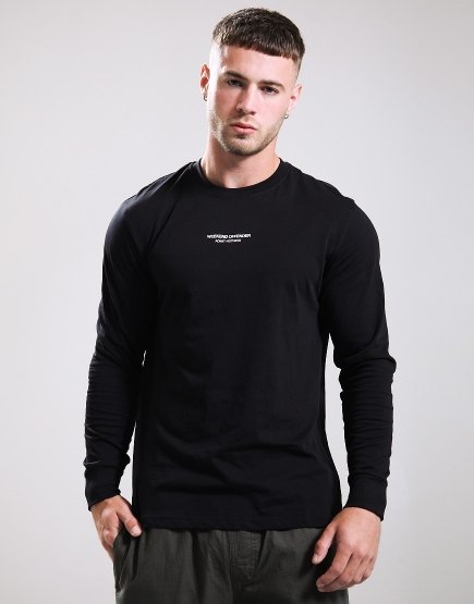Weekend Offender Werfen Long Sleeve T-Shirt Black/Silver