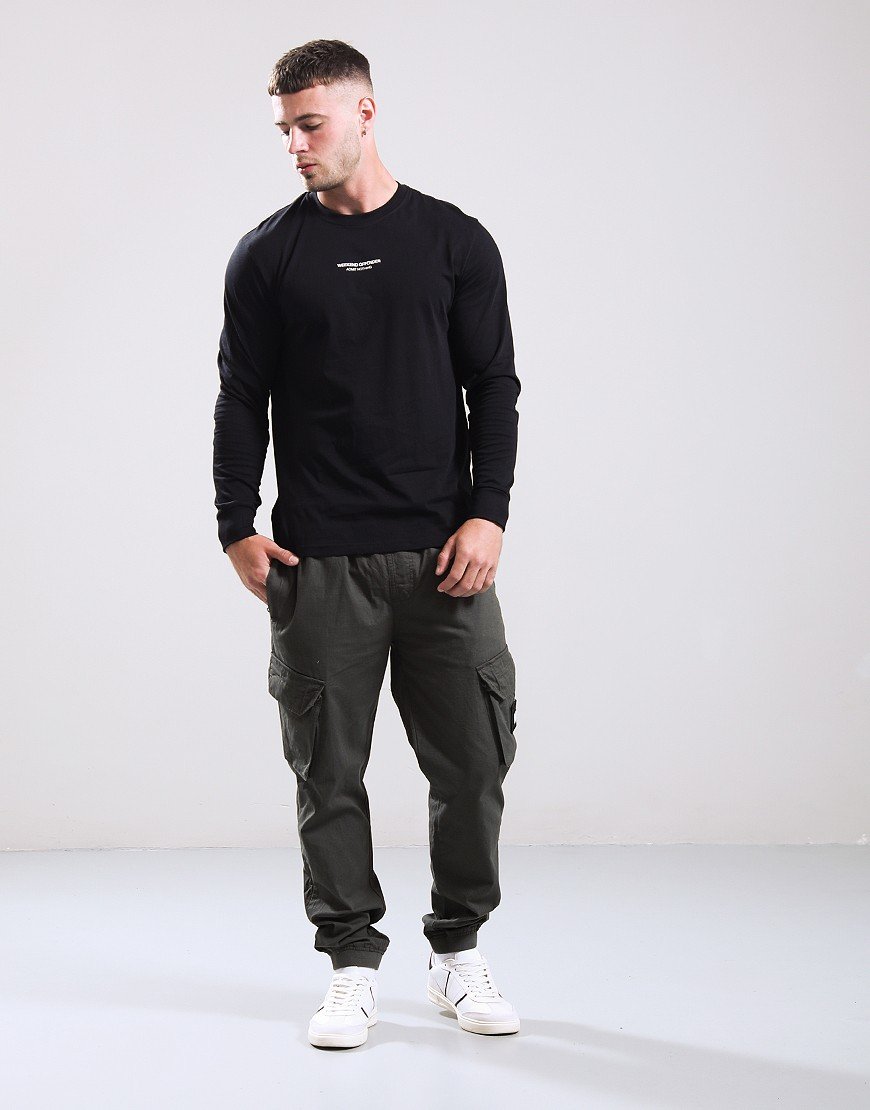 Weekend Offender Werfen Long Sleeve T-Shirt Black/Silver
