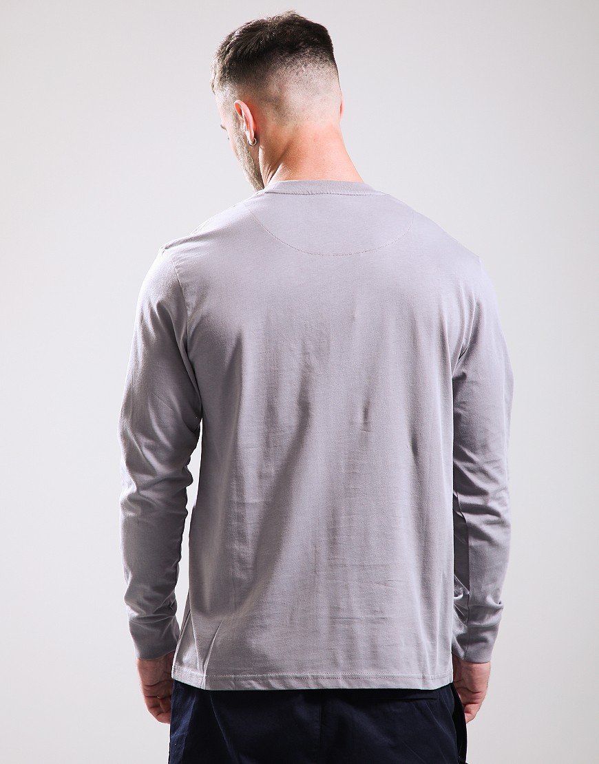 Weekend Offender Werfen Long Sleeve T-Shirt Mid Grey/Navy
