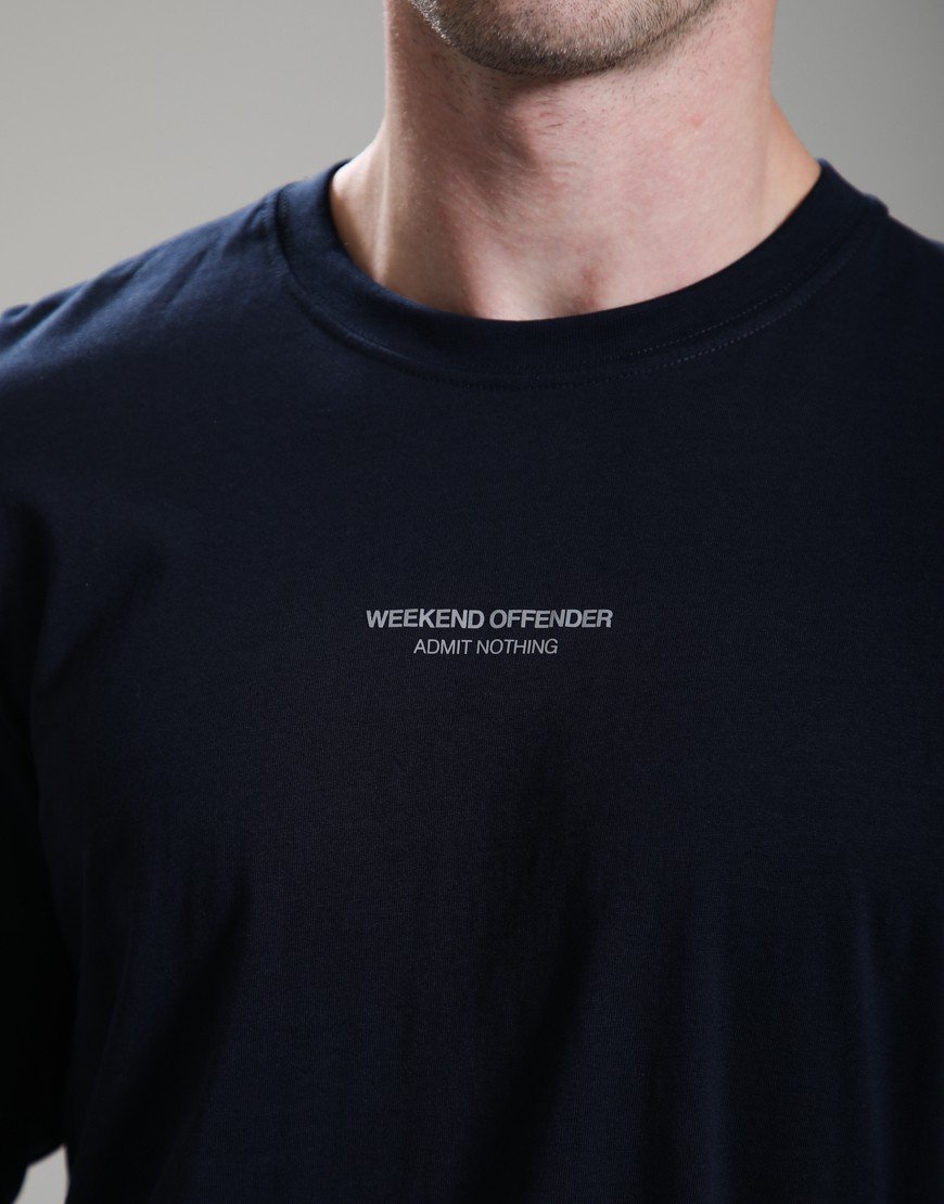 Weekend Offender Werfen Long Sleeve T-Shirt Navy/Mid Grey