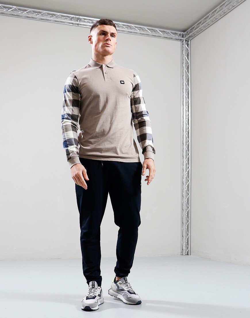 Weekend Offender Winx Long Sleeve Polo Shirt Dark Stone