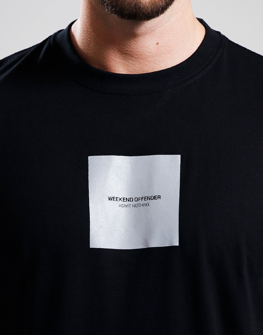 Weekend Offender Woan Reflective T-Shirt Black