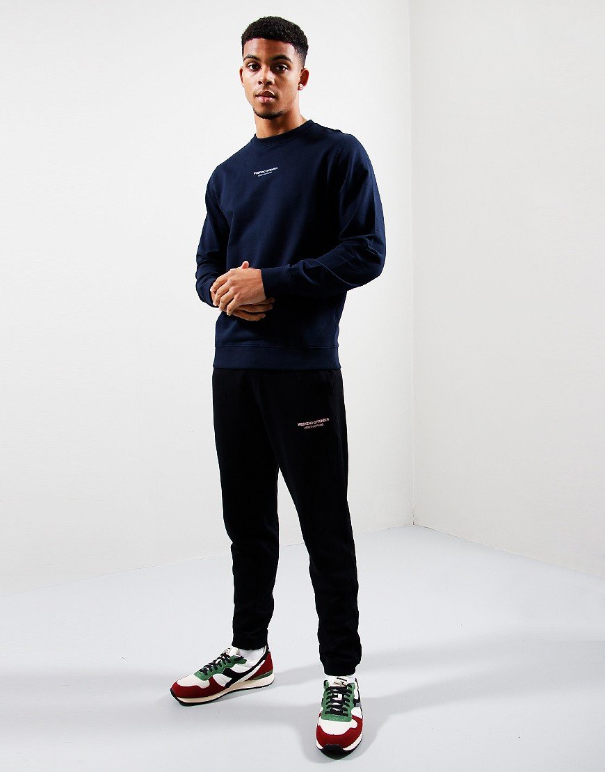 Weekend Offender WOAN Crew Sweat Navy/Blue Haze