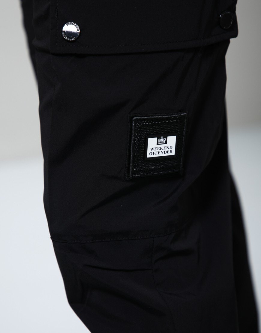 Weekend Offender Zanardi Cargo Pants Black