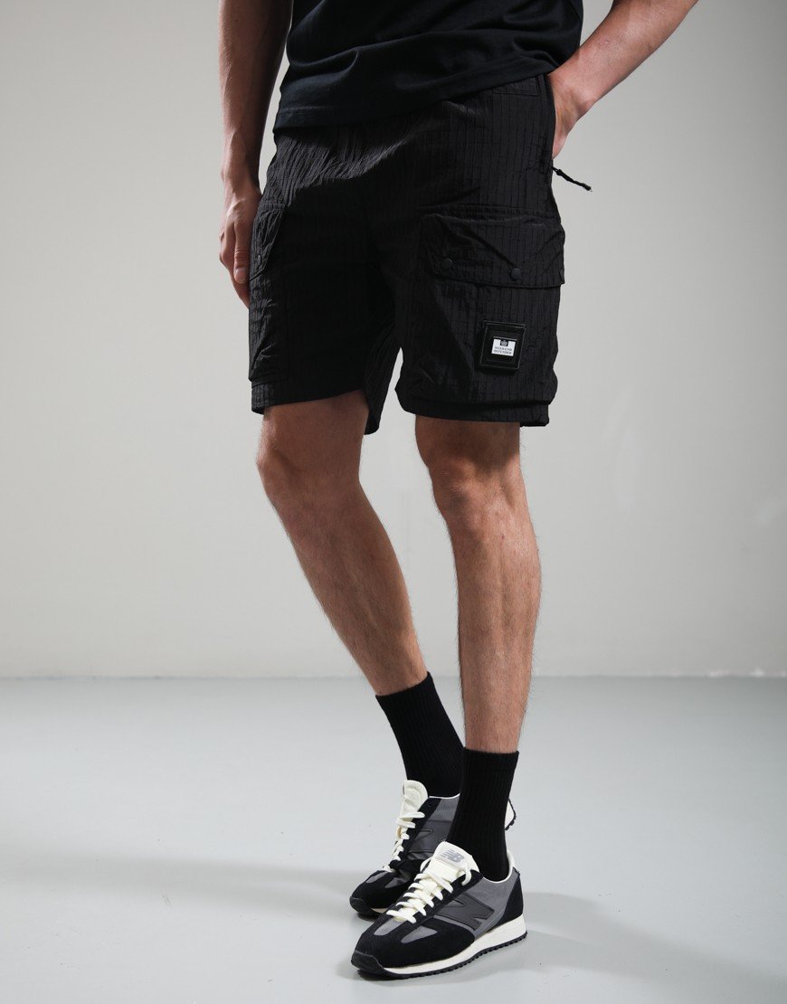 Weekend Offender Zemmouri Cargo Shorts Black