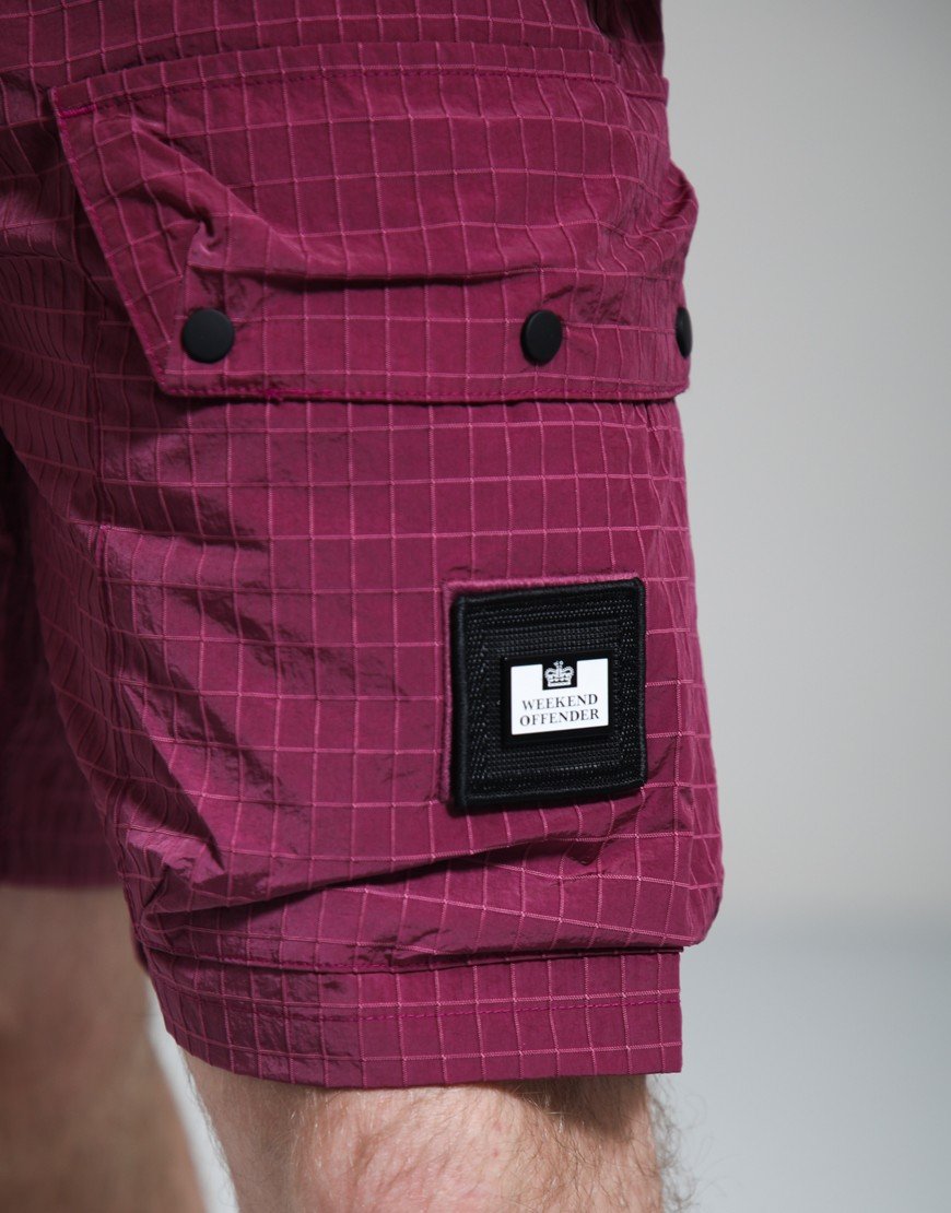 Weekend Offender Zemmouri Cargo Shorts Kirsch