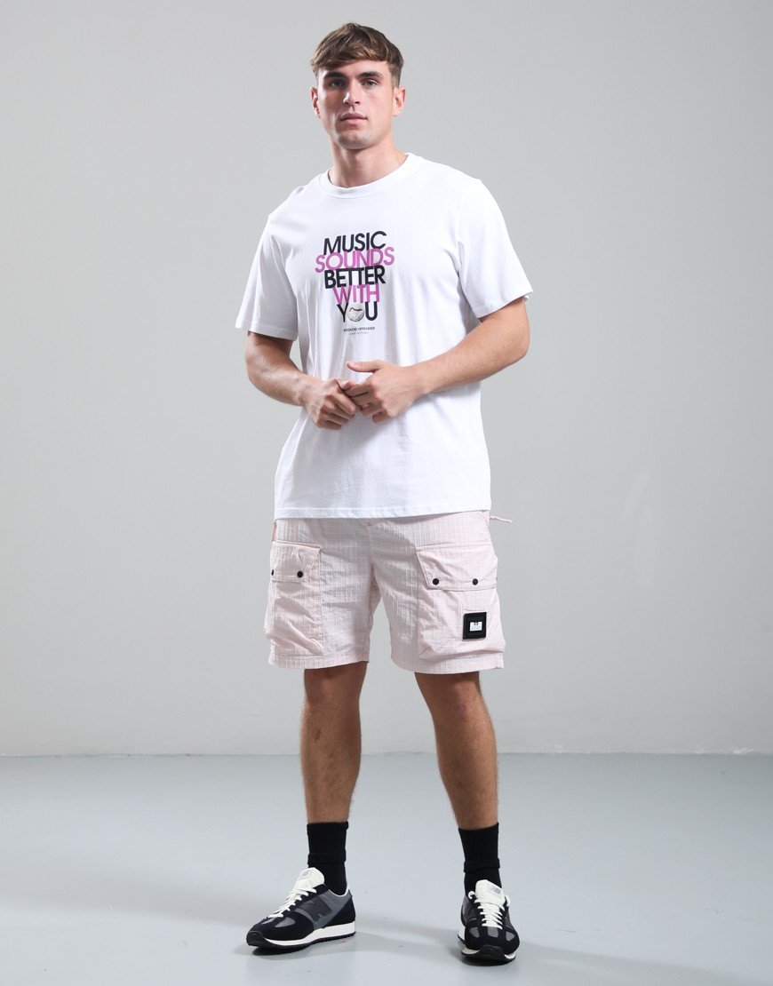 Weekend Offender Zemmouri Cargo Shorts Soft Pink