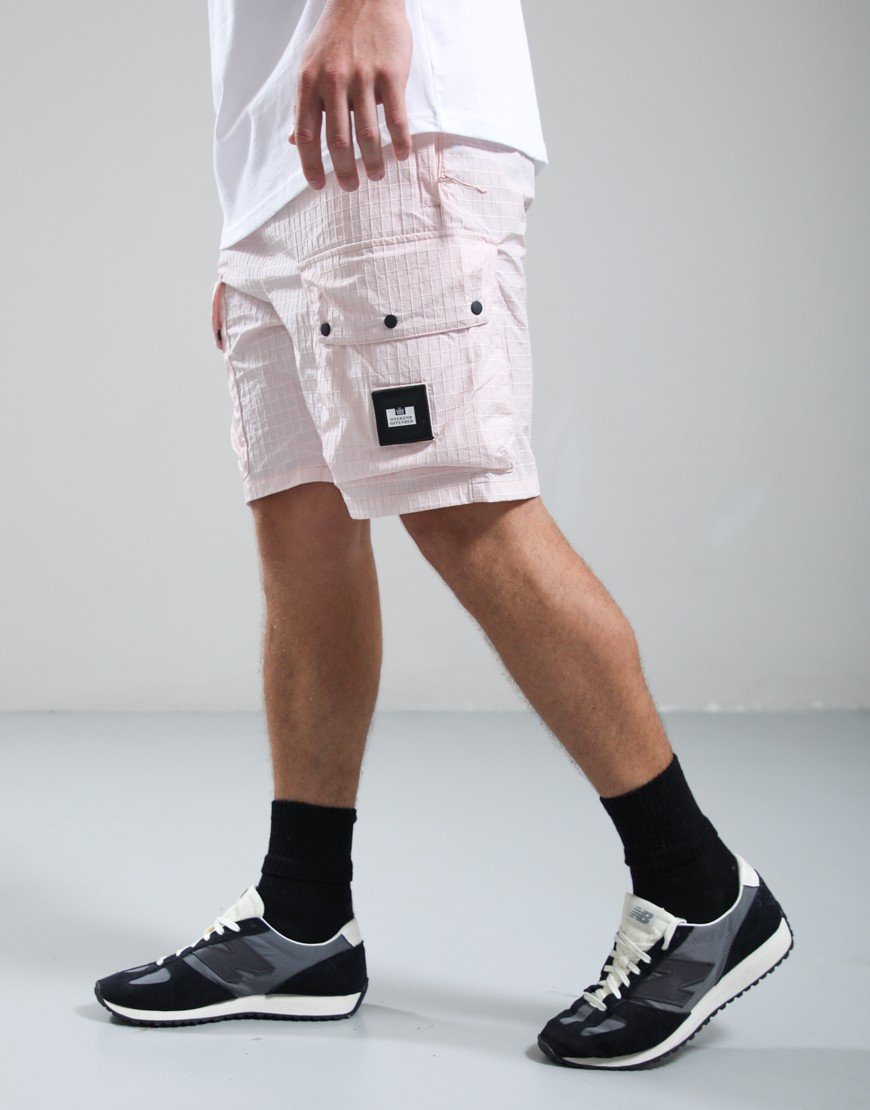 Weekend Offender Zemmouri Cargo Shorts Soft Pink
