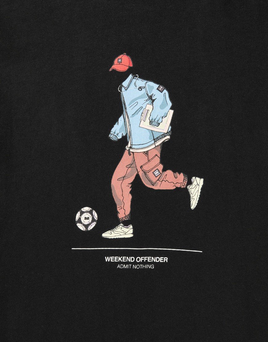 Weekend Offender Kids Biskra T-Shirt Black