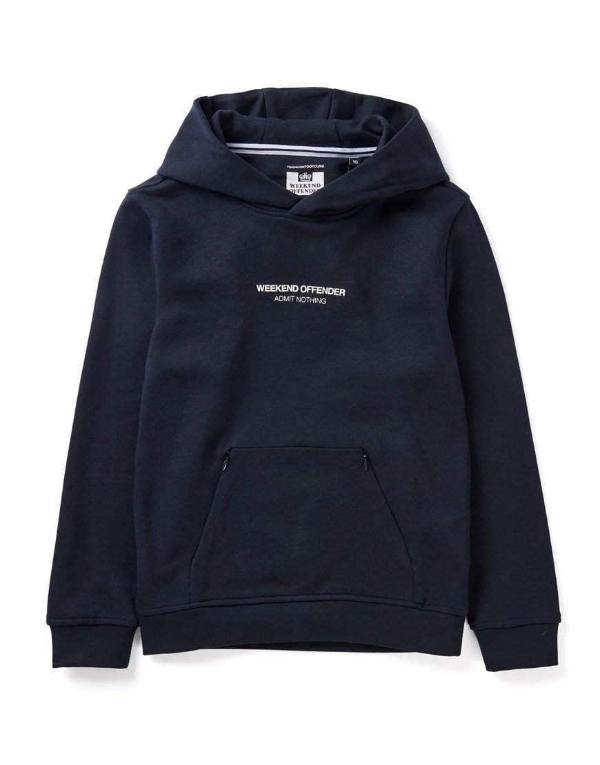 Weekend Offender Kids Cobain Hoodie Navy/White