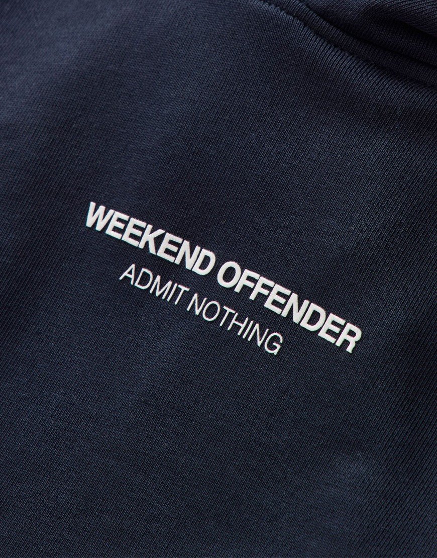 Weekend Offender Kids Cobain Hoodie Navy/White