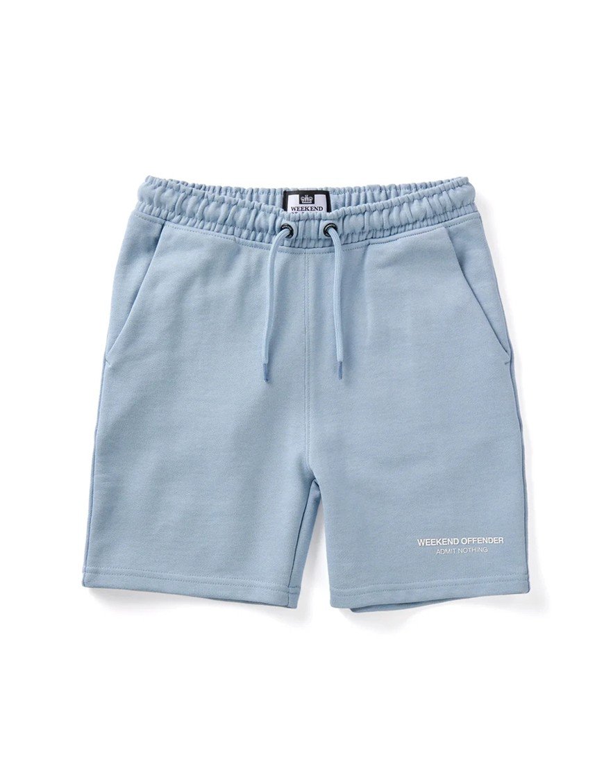 Weekend Offender Kids Mytros Shorts Blue Tormaline/White
