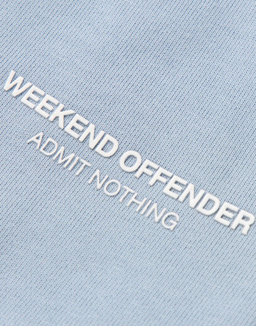 Weekend Offender Kids Santana Track Pants Blue Tormaline/White