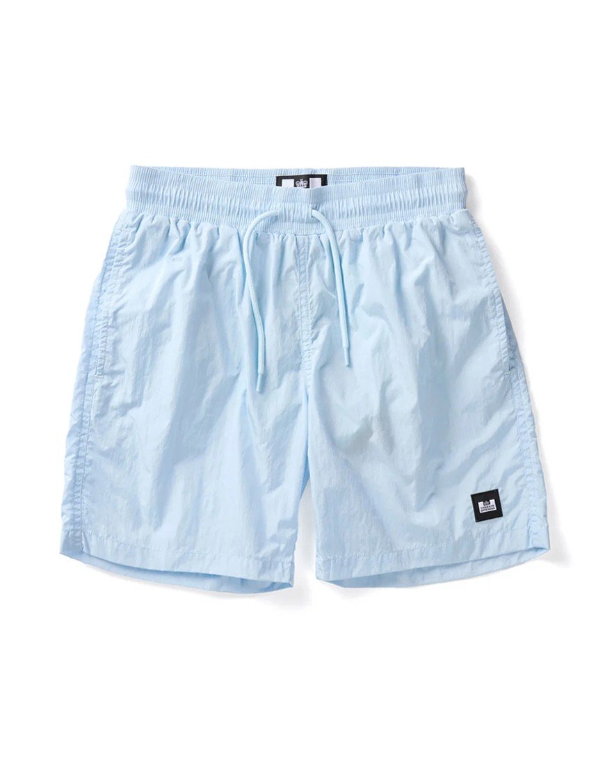 Weekend Offender Kids Stacks Swim Shorts Sky