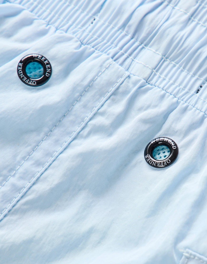 Weekend Offender Kids Stacks Swim Shorts Sky