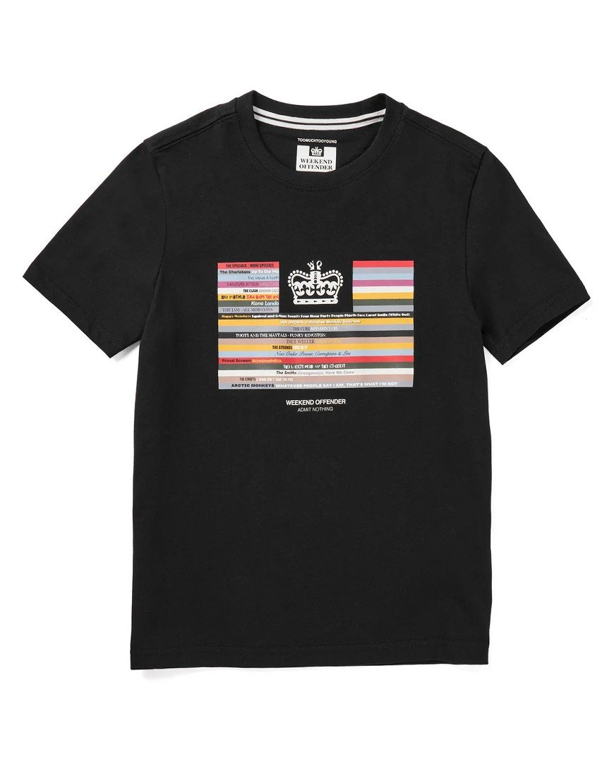Weekend Offender Kids Vinyl T-Shirt Black