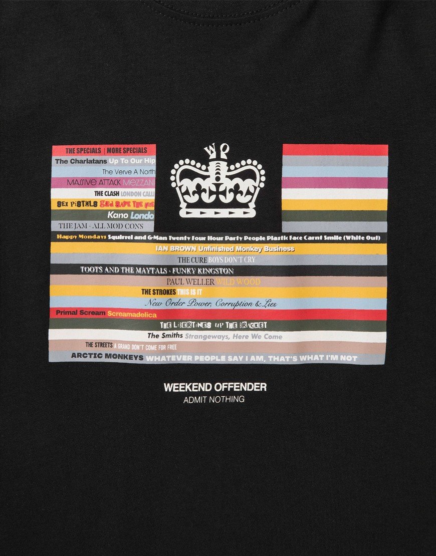 Weekend Offender Kids Vinyl T-Shirt Black