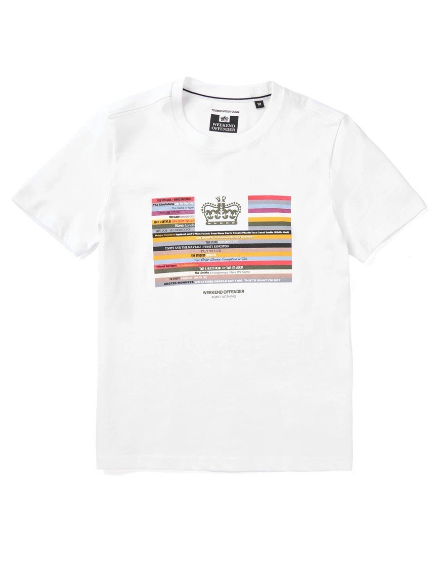 Weekend Offender Kids Vinyl T-Shirt White