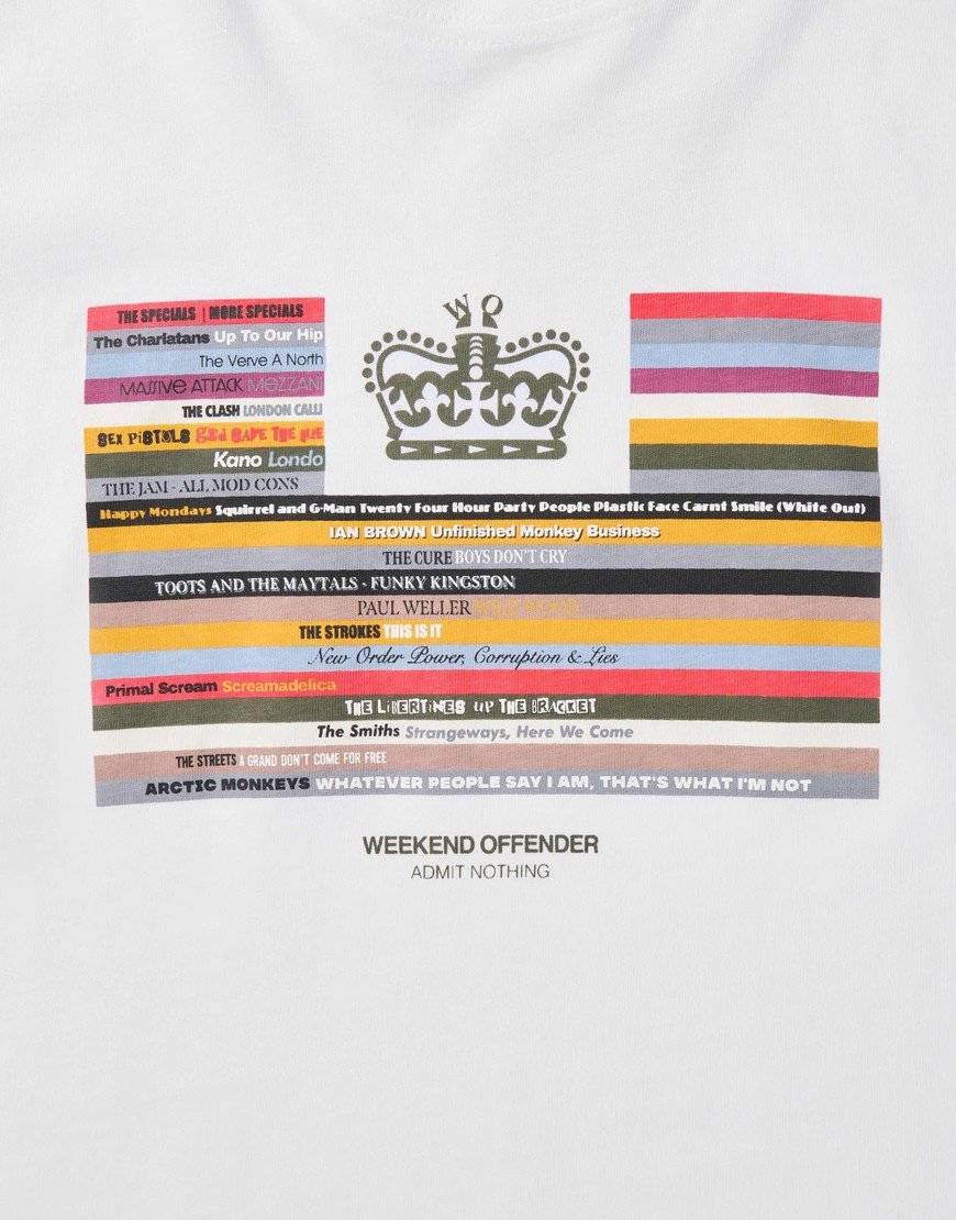 Weekend Offender Kids Vinyl T-Shirt White