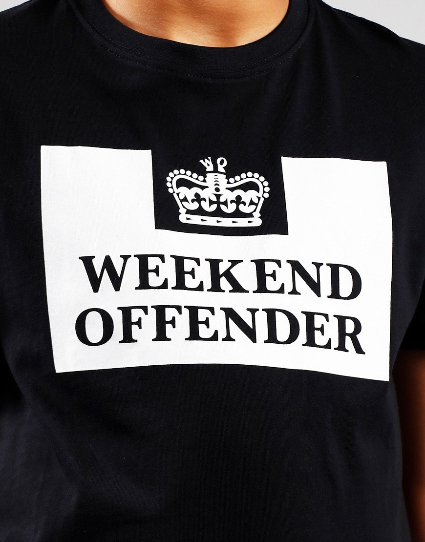 Weekend Offender Kids Prison T-Shirt Black
