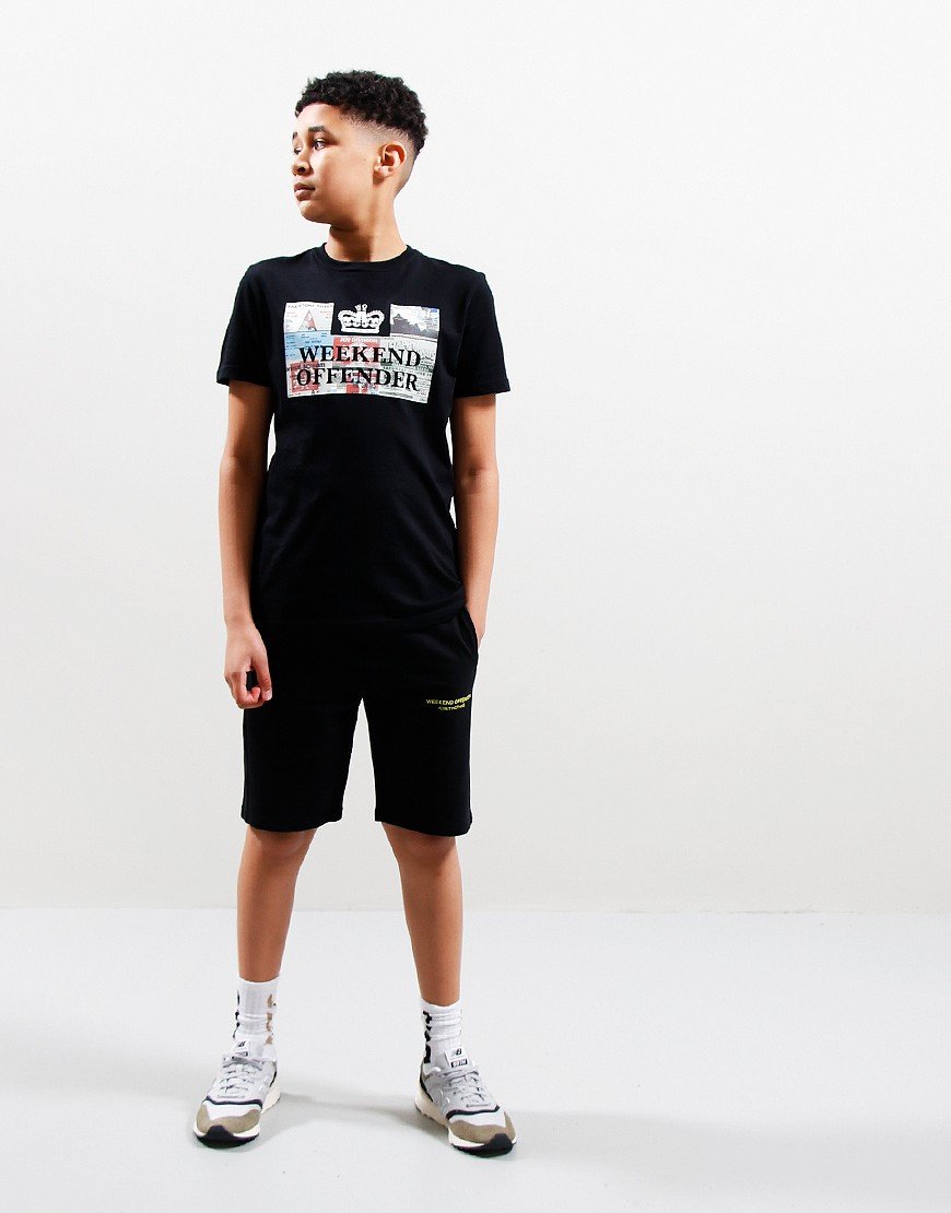 Weekend Offender Kids Tickets T-Shirt Black
