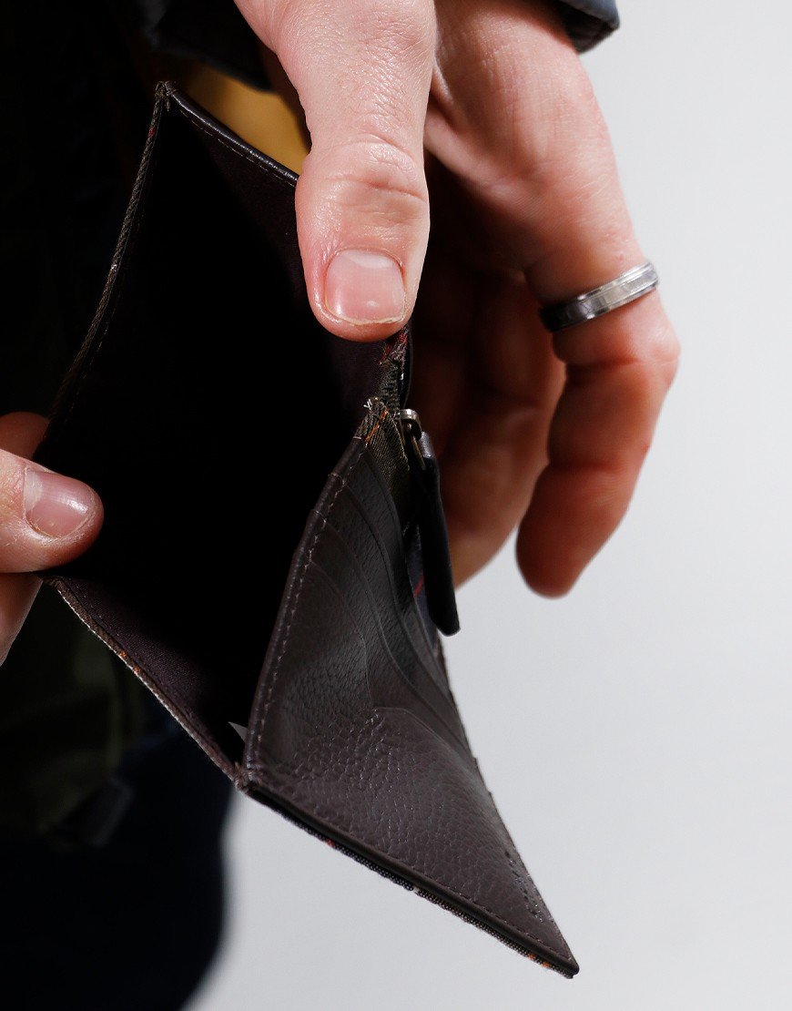 Barbour Tartan Small Billford Wallet Classic Tartan